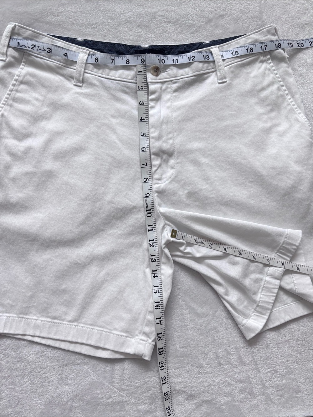 NAUTICA Men's White The Deck Stretch Classic Fit Flat Front Shorts--EUC--36 - Picture 11 of 11